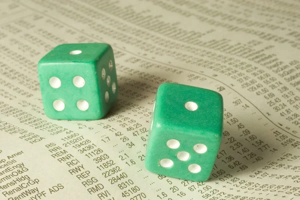 Craps on the Stock Tables — Stock Photo, Image