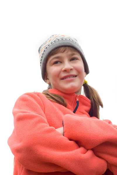 Maggie em Ski Hat e Pullover — Fotografia de Stock