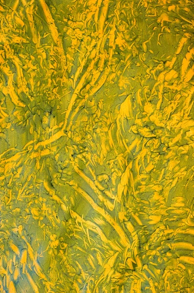 Paste Paper: Green and Yellow Design — Stock Photo, Image