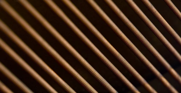 Antique Piano Strings — Stock Photo, Image