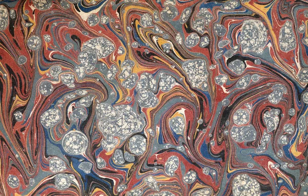 Victorian Marbled Paper — Stock Photo, Image