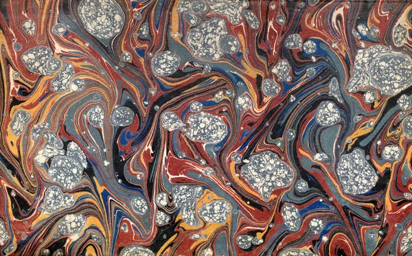 Victorian Marbled Paper — Stock Photo, Image