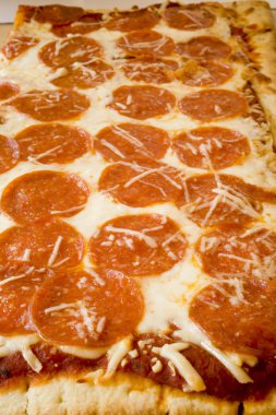 sıcak biberli pizza bir sayfası