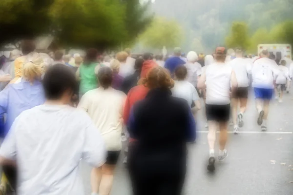 Runners at the Great Columbia Crossing — Stock Photo, Image