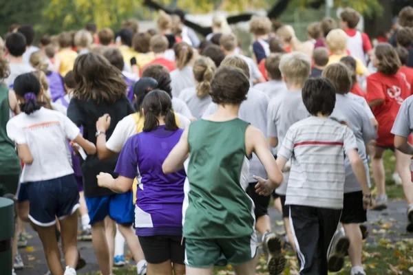 Squadra di fondo corridori — Foto Stock