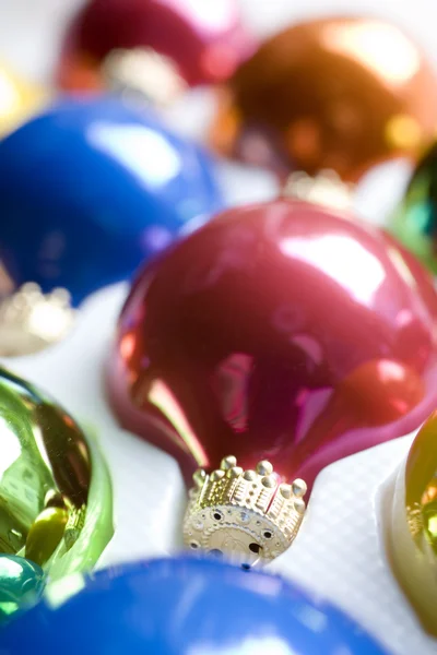 Box of Christmas Ornaments — Stock Photo, Image