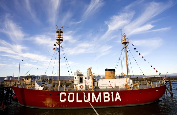 Kustwacht lichtschip columbia — Stockfoto