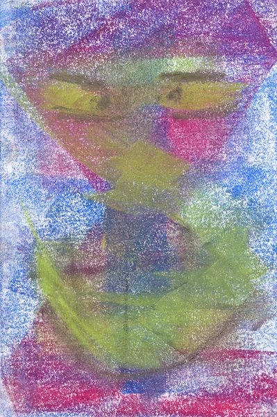 Pastell: das Gesicht des Bösen — Stockfoto