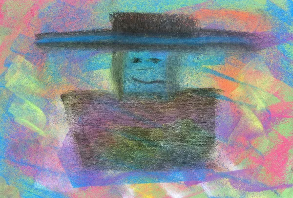 Pastel: Homem com Sombrero — Fotografia de Stock
