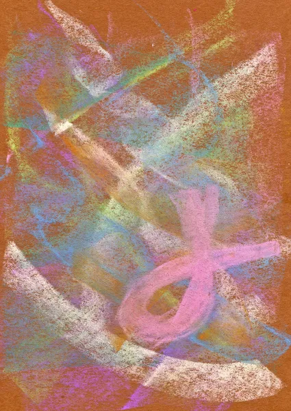 Pastell: abstrakter Hintergrund mit rosa Schleife — Stockfoto