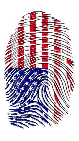 USA Fingerprint — Stock Photo, Image