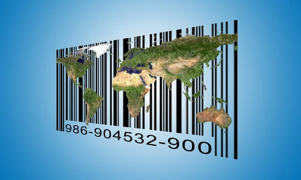 Κόσμο barcode — Φωτογραφία Αρχείου