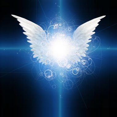 Angel winged clipart