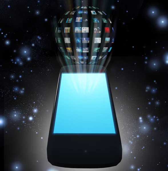 Smart Phone Video Sphere or Image Sphere — Stock Photo, Image