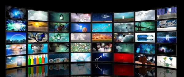 Media Screens — Stock Photo, Image