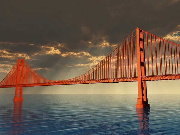 Golden Gate Bridge Ilustración — Foto de Stock