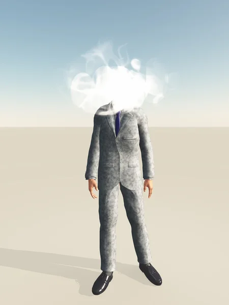 Head in cloud — Stock Photo, Image