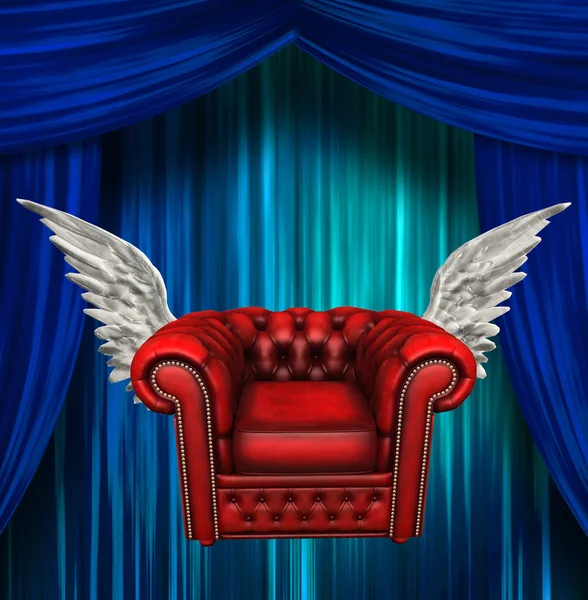 Winged comfort chair — Stock Photo, Image