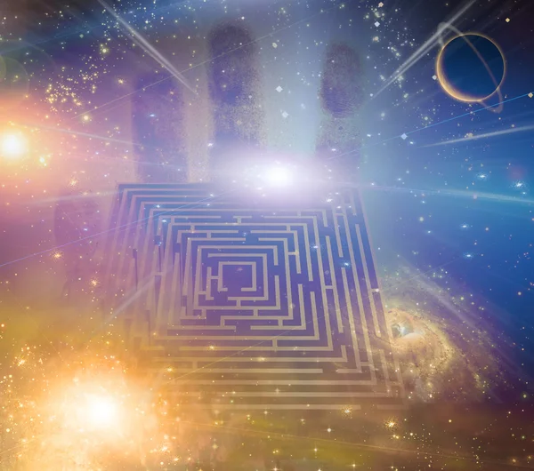 Maze stars and other elements — Stock Photo, Image