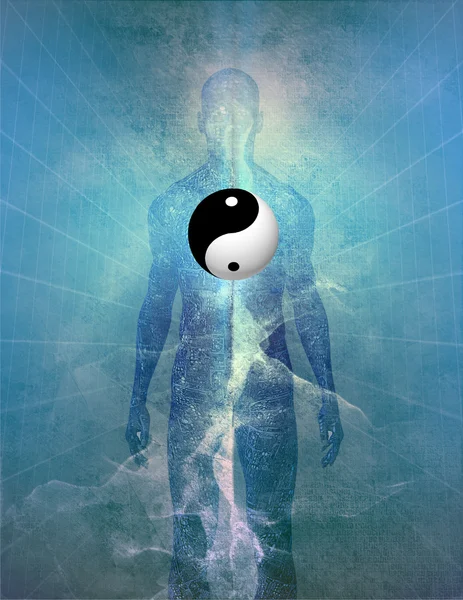 Yin Yang Human — Stock Photo, Image