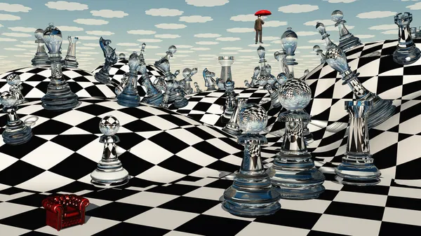 Фантастические шахматы — стоковое фото