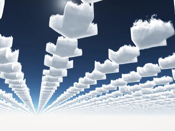 Arrow clouds — Stock Photo, Image