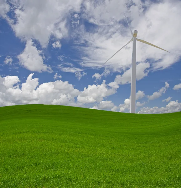 Paisagem de energia eólica — Fotografia de Stock