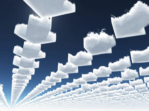 Arrow clouds — Stock Photo, Image