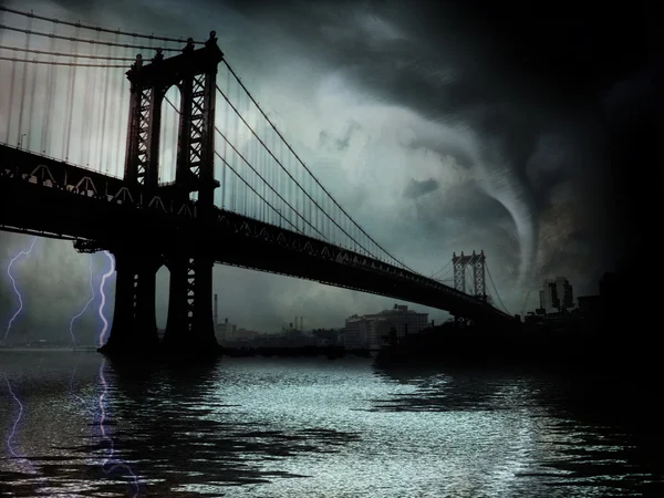 Tornado nyc ny — Fotografia de Stock