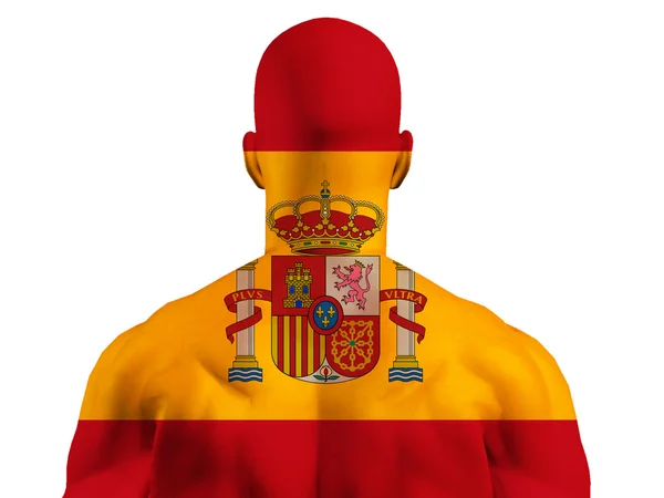 Muskularny bohater Hiszpania — Zdjęcie stockowe