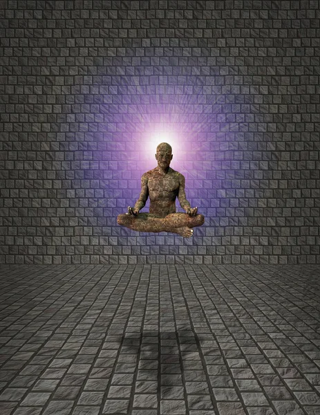 Meditace muž — Stock fotografie