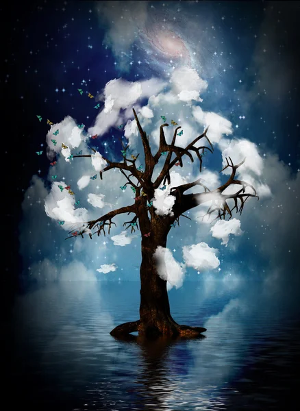 Spiritueller Baum — Stockfoto