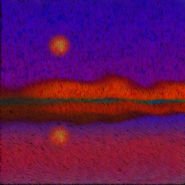 Boyalı abstyraction günbatımı veya gündoğumu — Stok fotoğraf