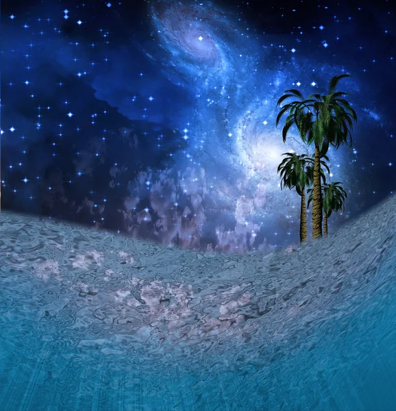 Підводний нічна сцена — стокове фото