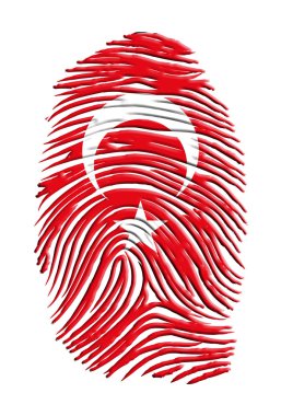 Türk bayrağı parmak izi