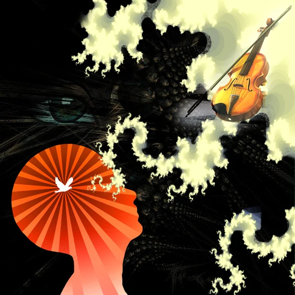 Music of mind — Stock Photo, Image