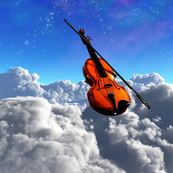 ヴァイオリン雲 — ストック写真