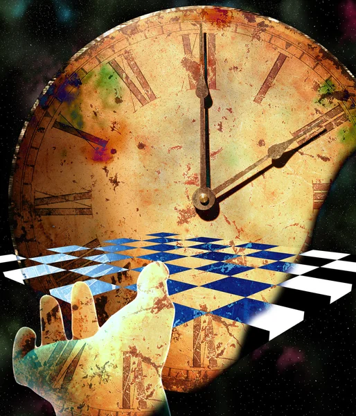 Tempo de Checkerboard — Fotografia de Stock