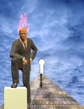 yanan zihin işadamı