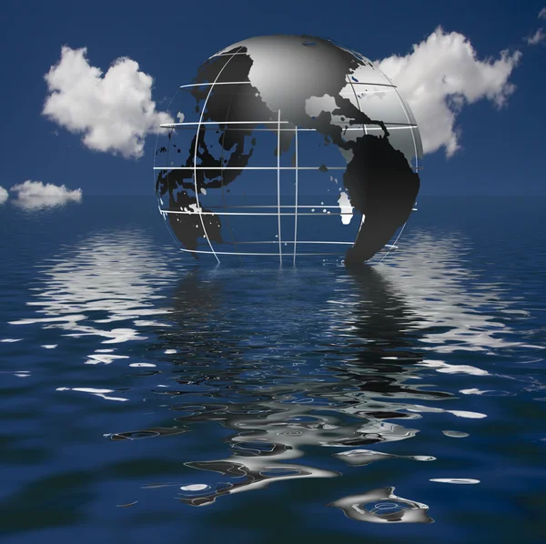 Earth Sinking — Stock Photo, Image