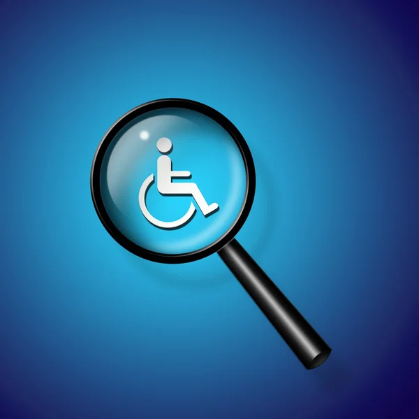 Handicap Ricerca — Foto Stock