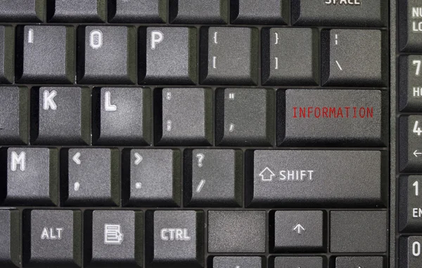 Botão de informações do teclado — Fotografia de Stock