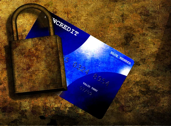 Creditcard veiligheid — Stockfoto