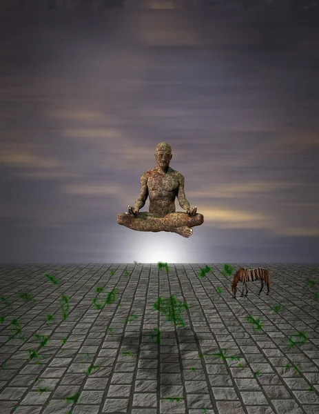 Meditazione uomo — Foto Stock