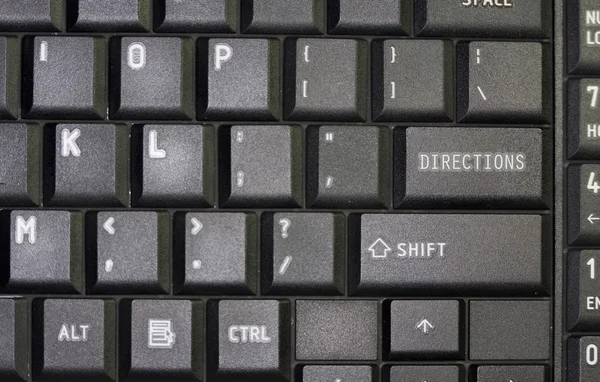 Instruções Teclado — Fotografia de Stock