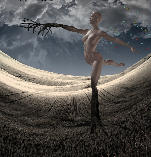 Sprite in dance pose