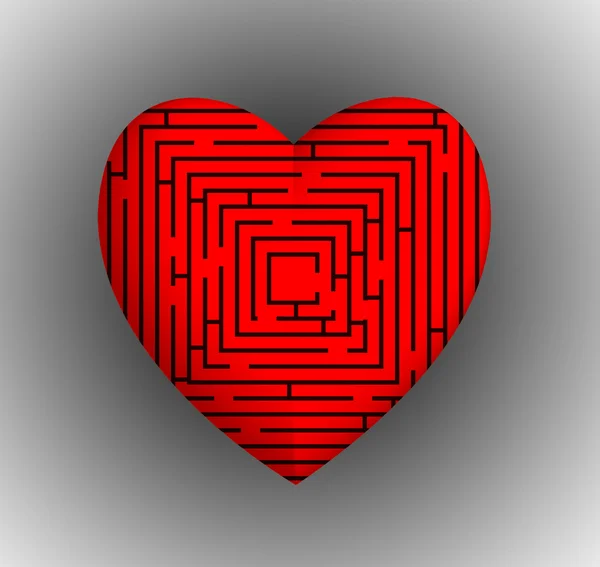 Labirinto cardíaco — Fotografia de Stock