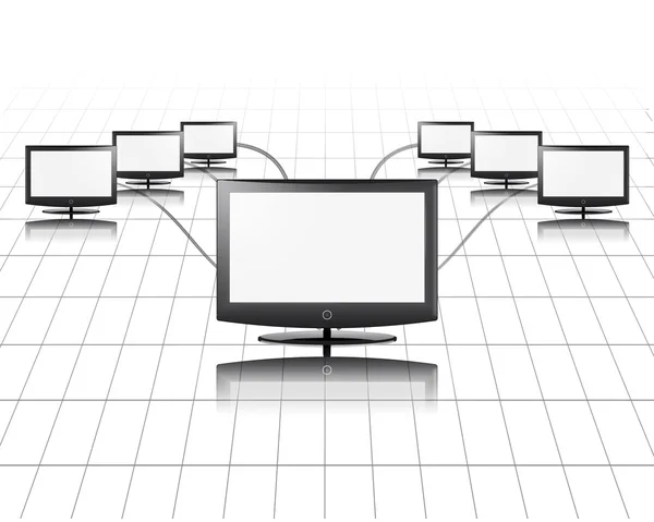 Un panel plano se conecta a otro —  Fotos de Stock