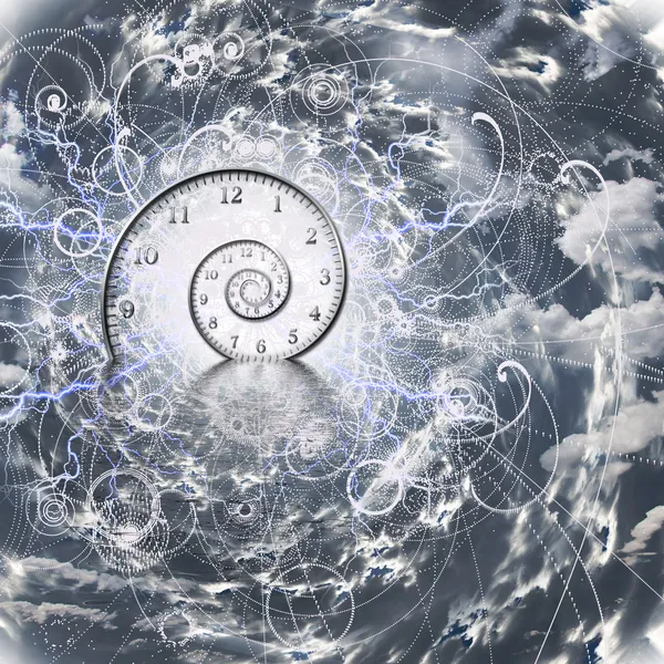 Час і квантова фізика Стокове Зображення