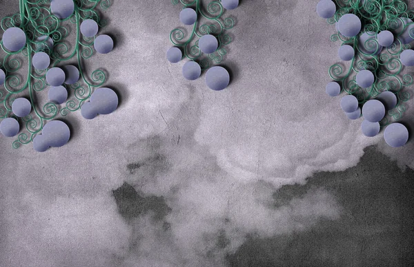 Üzüm ve bulut grunge — Stok fotoğraf